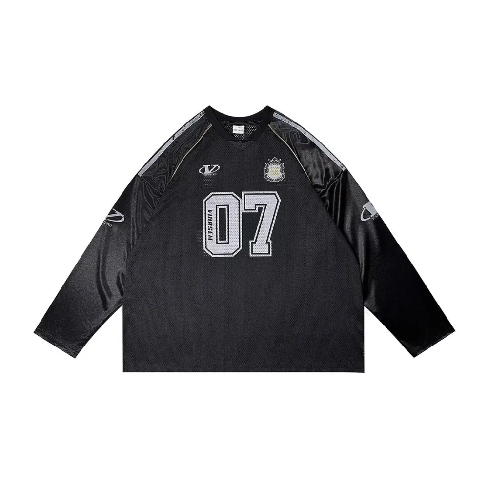 High Street V-neck Hollow Loose Sweatshirt