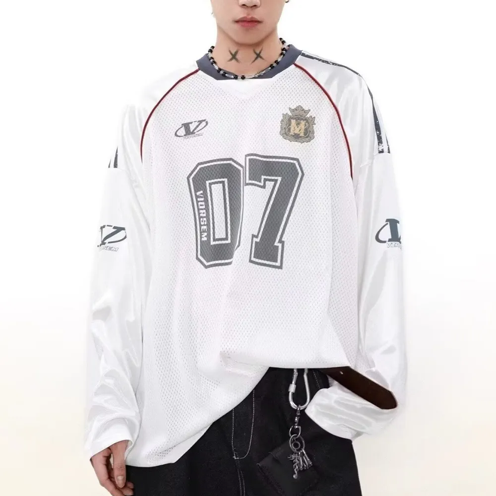 High Street V-neck Hollow Loose Sweatshirt