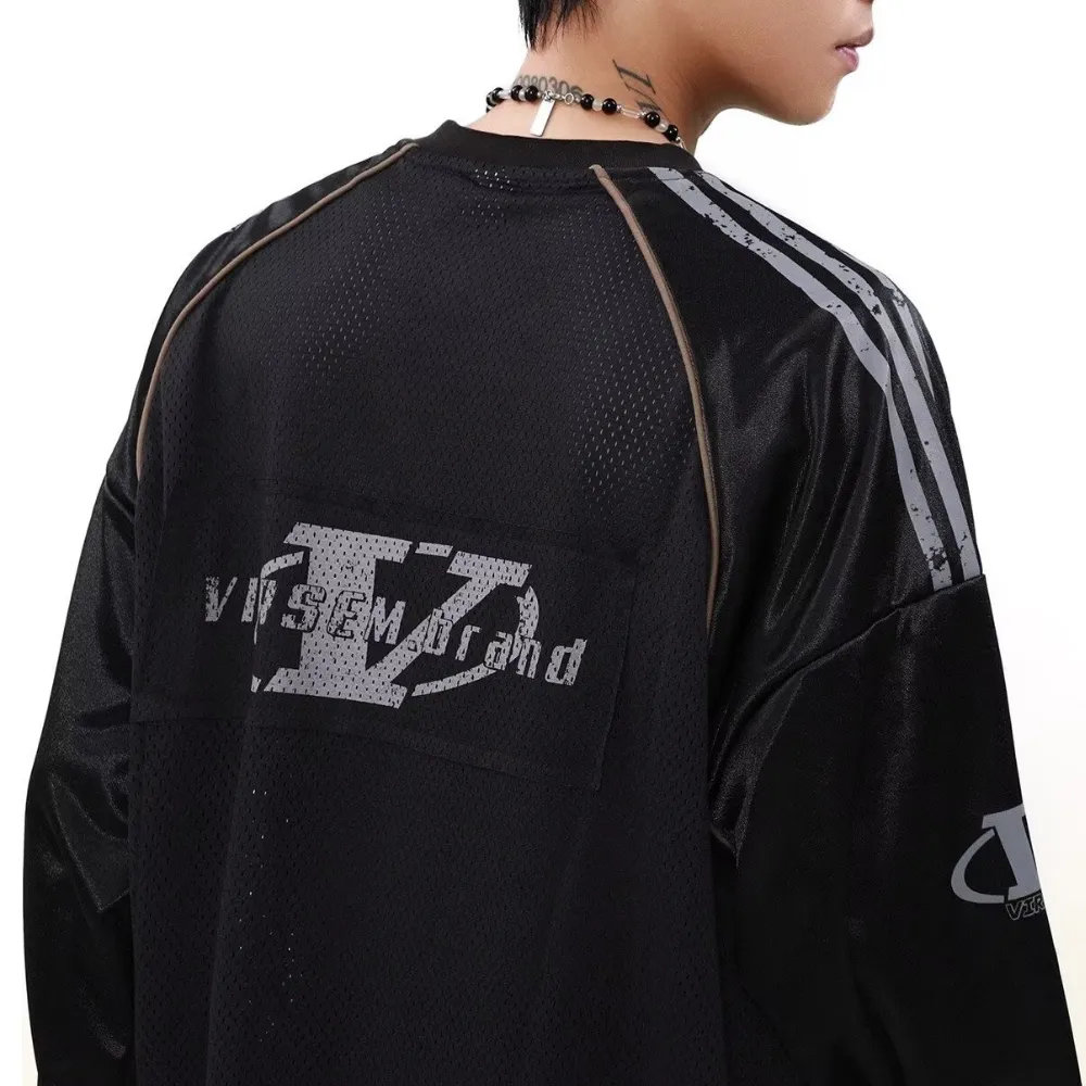 High Street V-neck Hollow Loose Sweatshirt