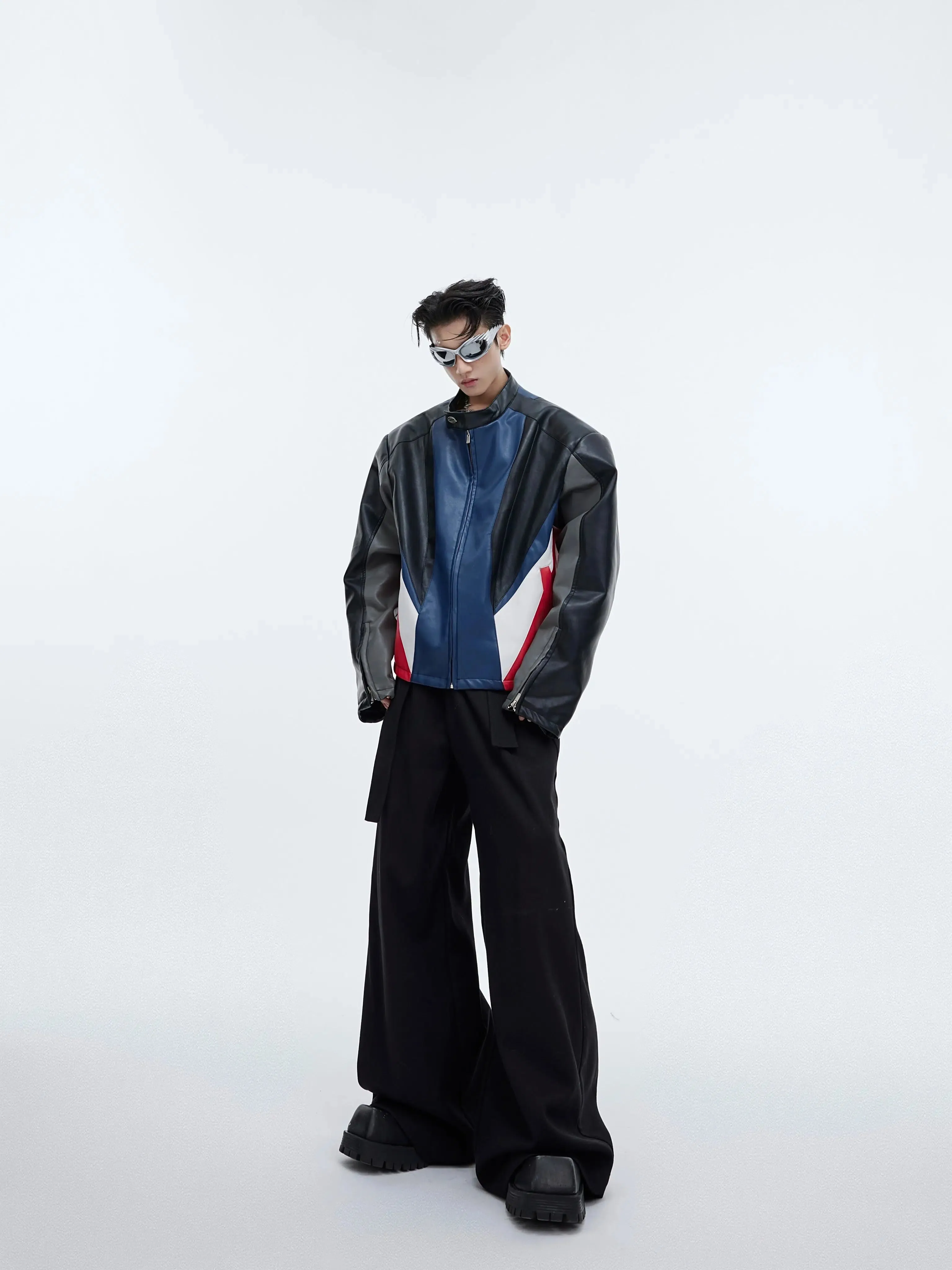 High Waist Strap Loose Pants