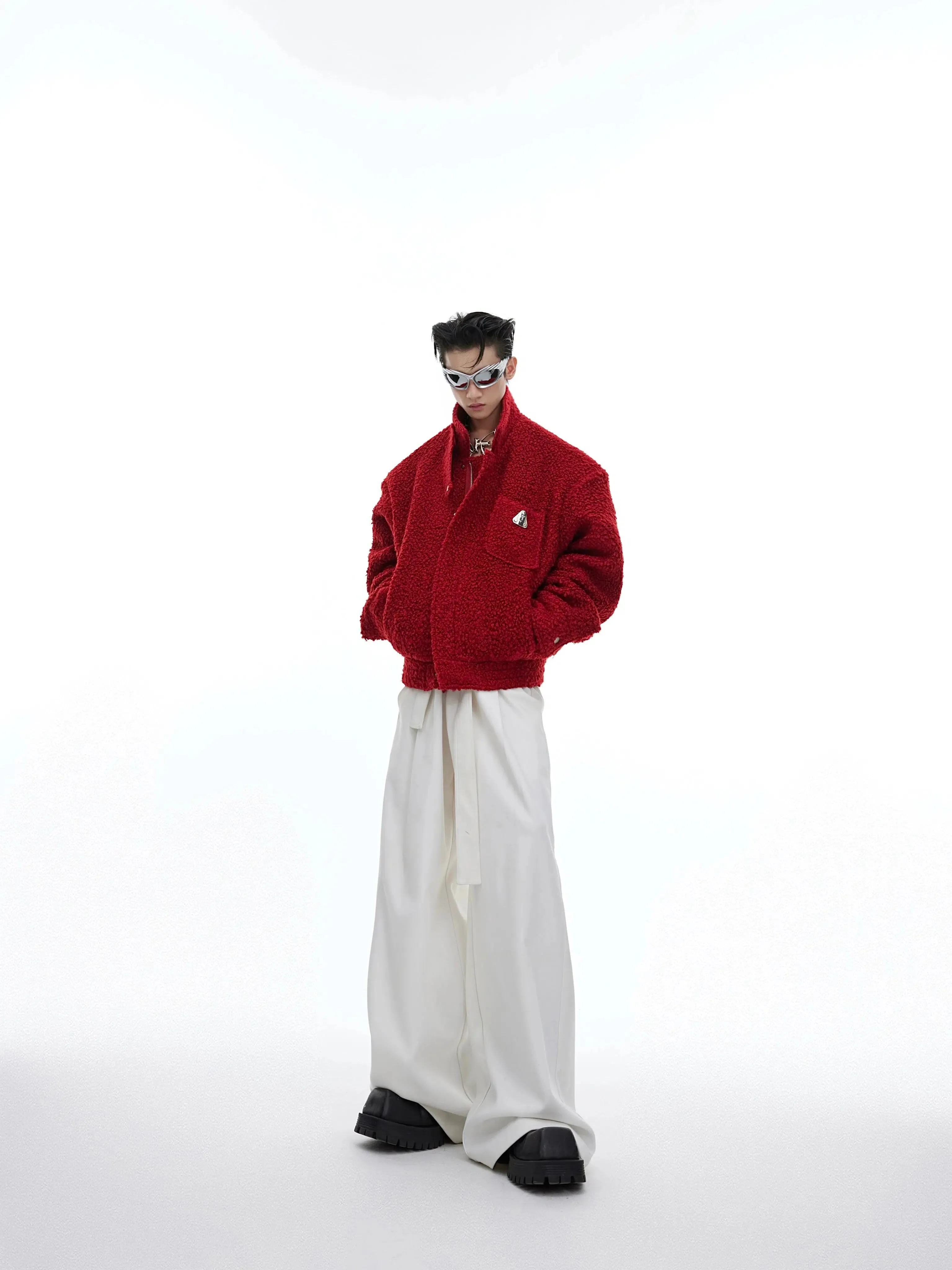 High Waist Strap Loose Pants
