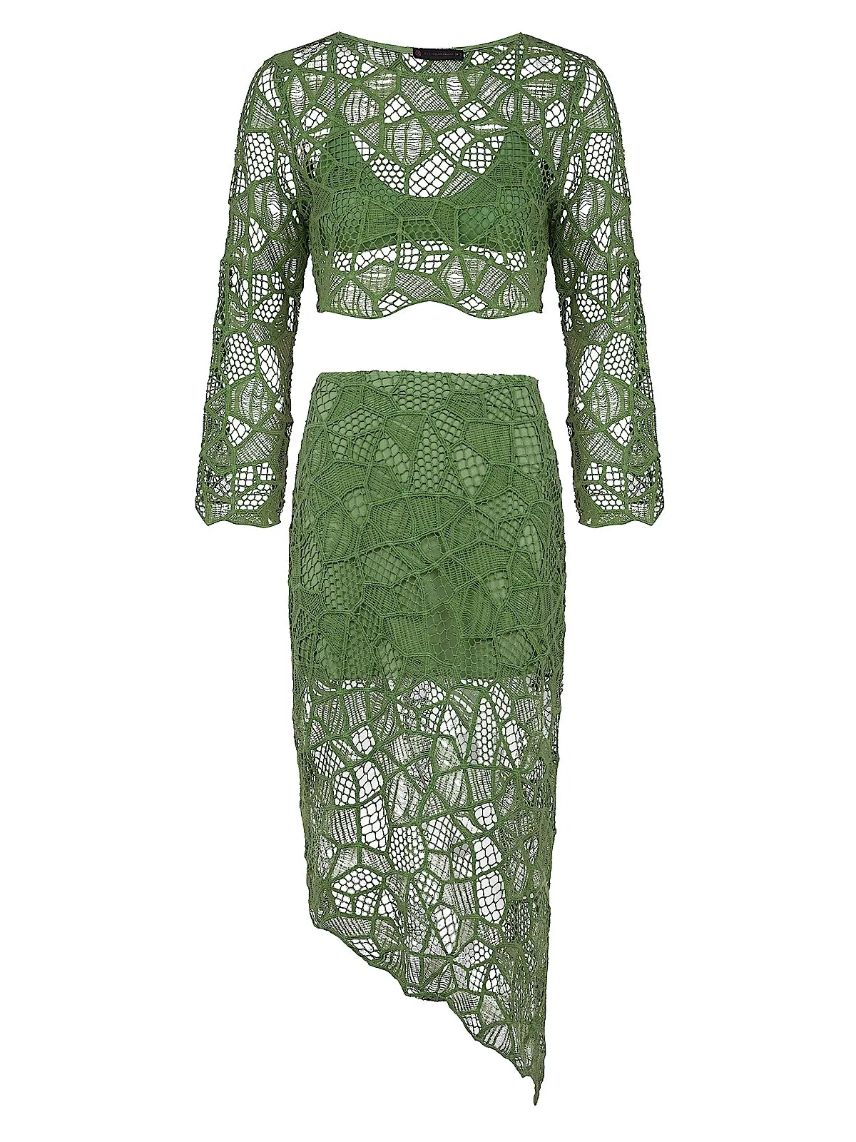 Hollie Long Sleeve Blouse-Hollie Midi Skirt