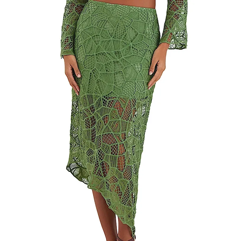Hollie Long Sleeve Blouse-Hollie Midi Skirt