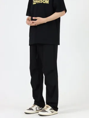 Ice Silk drape Nylon Drawstring Pants