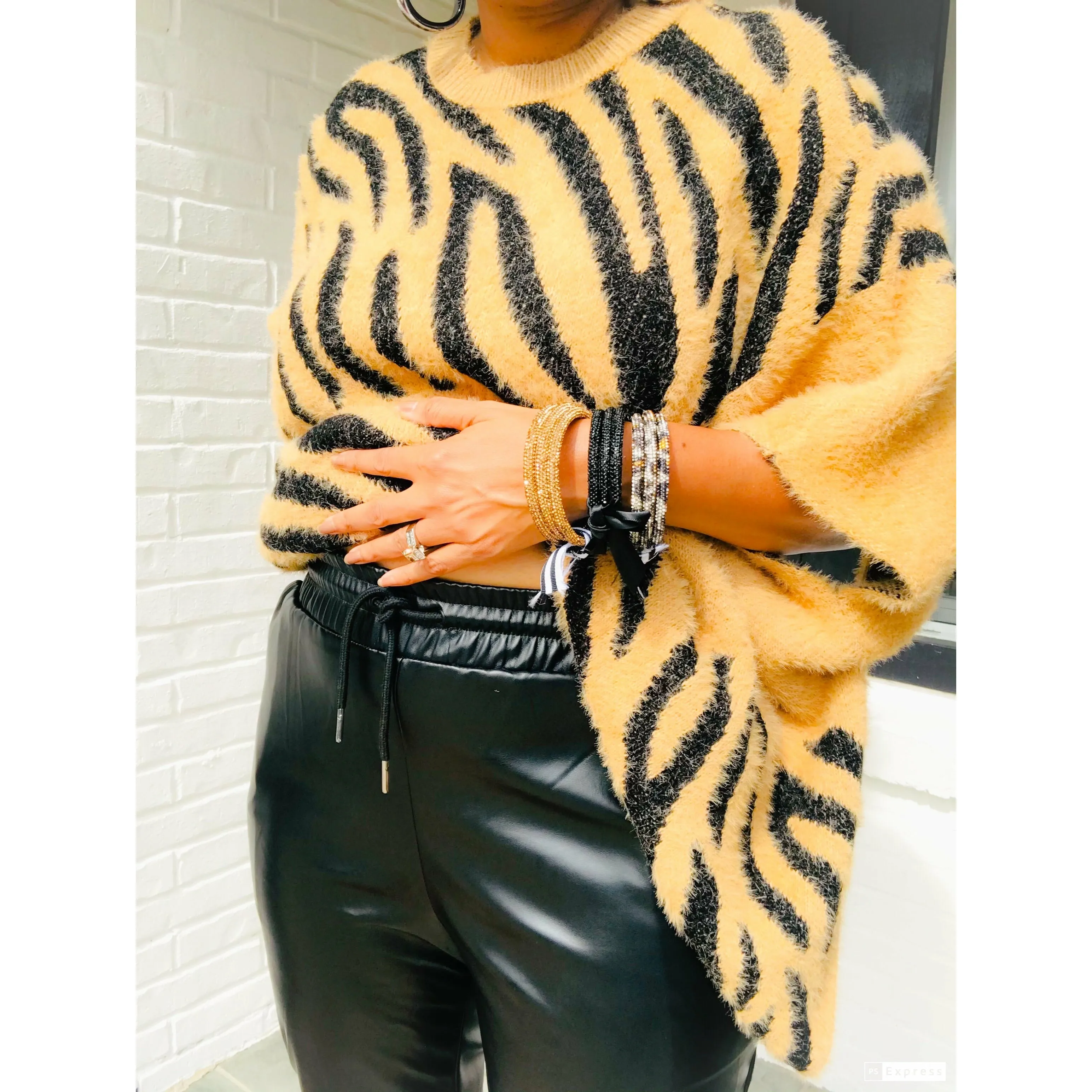 I'm Feeling Cute Vegan Leather Joggers