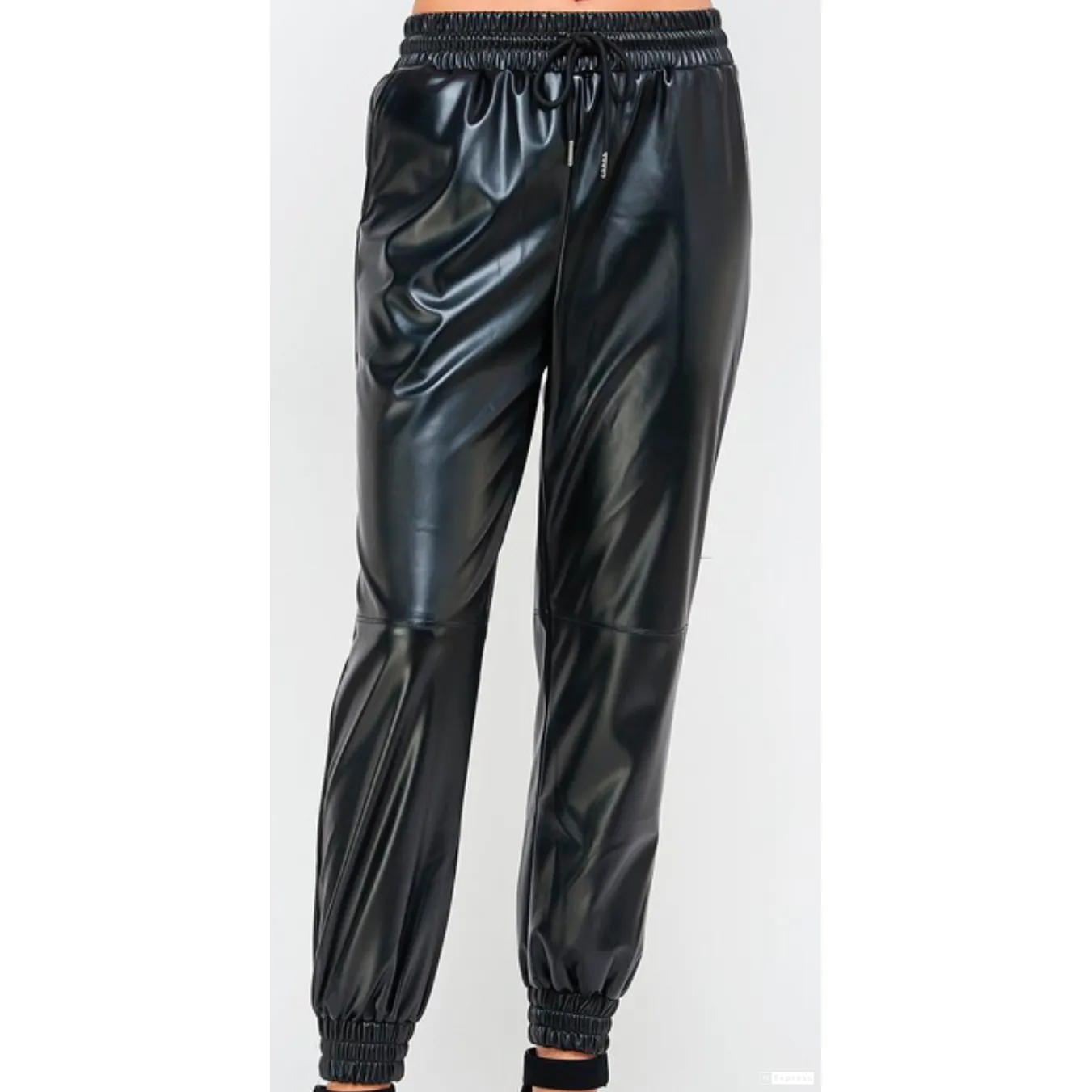 I'm Feeling Cute Vegan Leather Joggers
