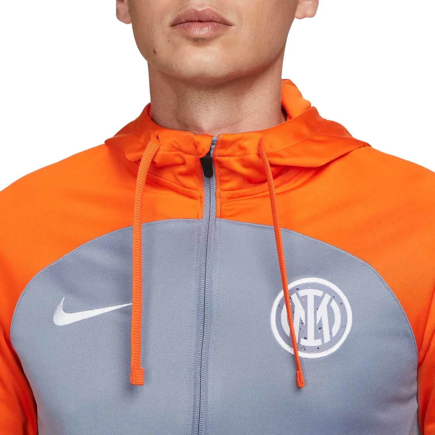 Inter Milan gray UCL hooded presentation tracksuit 2023/24 - Nike