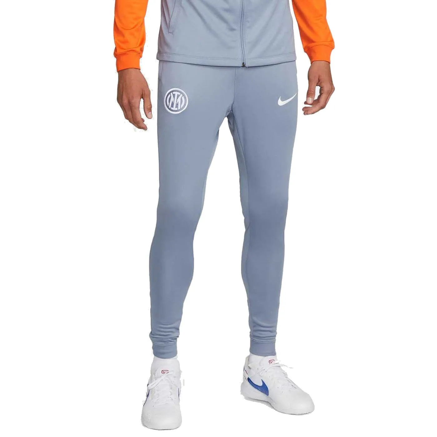 Inter Milan gray UCL hooded presentation tracksuit 2023/24 - Nike