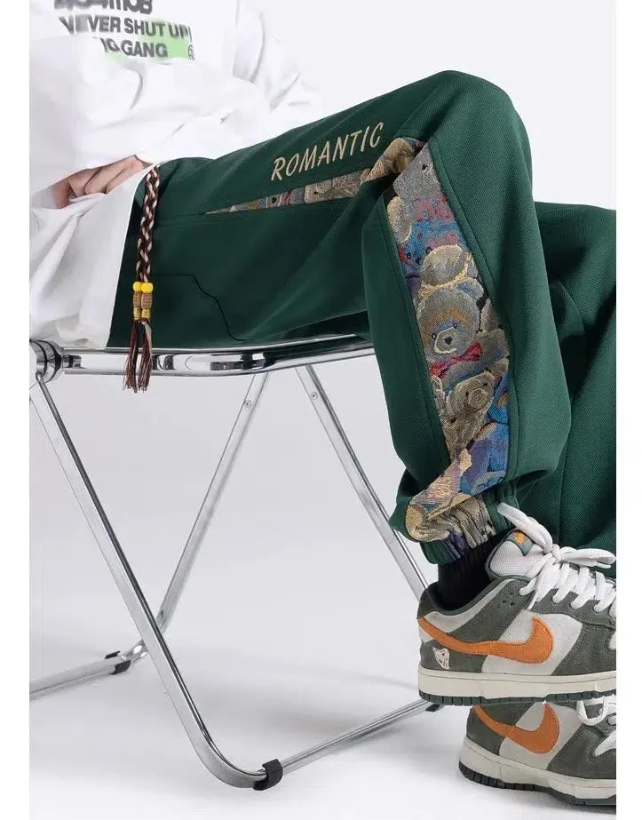 Jacquard Stitching Leggings Sports Pants