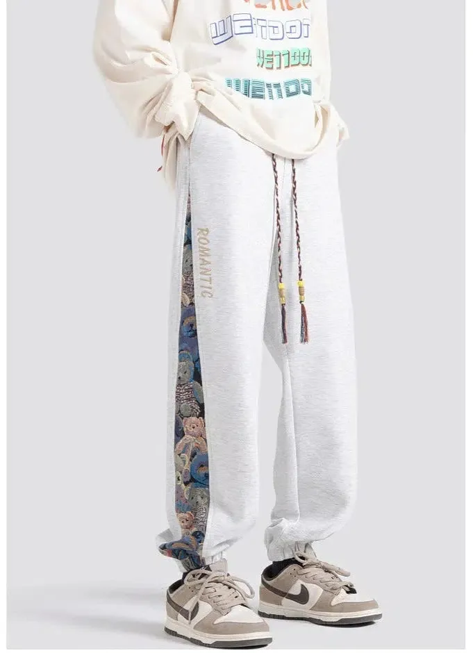 Jacquard Stitching Leggings Sports Pants