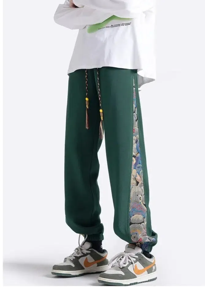 Jacquard Stitching Leggings Sports Pants