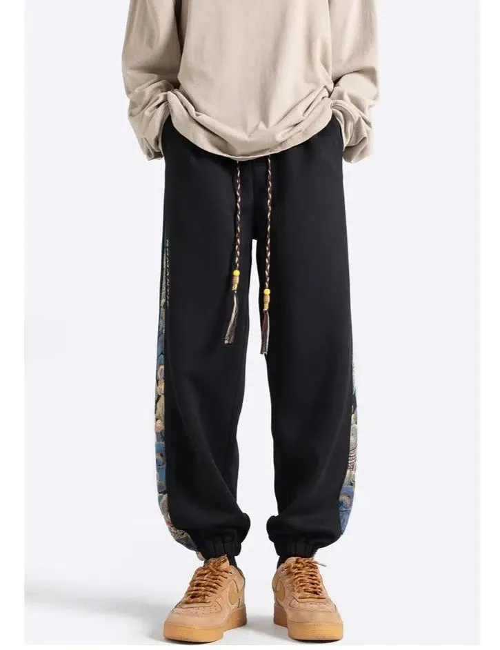 Jacquard Stitching Leggings Sports Pants