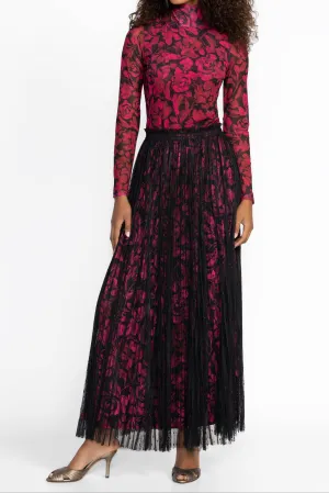 Johnny Was Yolanda Pleated Maxi Skirt Celebrate