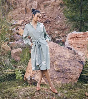 Khara Kapas Her Paradise Dress 100% Cotton  Mint Green KW677