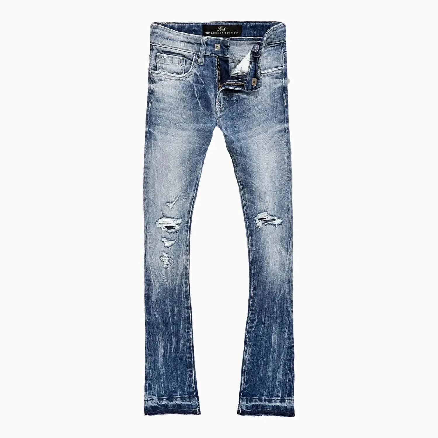 Kid's Attitude Stacked Denim Pant