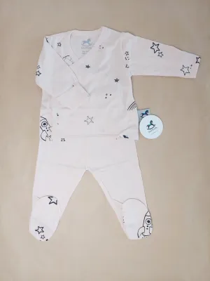 Kimono set- Pink Stars