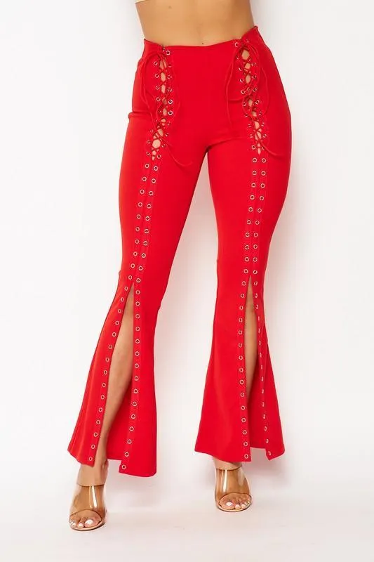 Lace-Up Pants