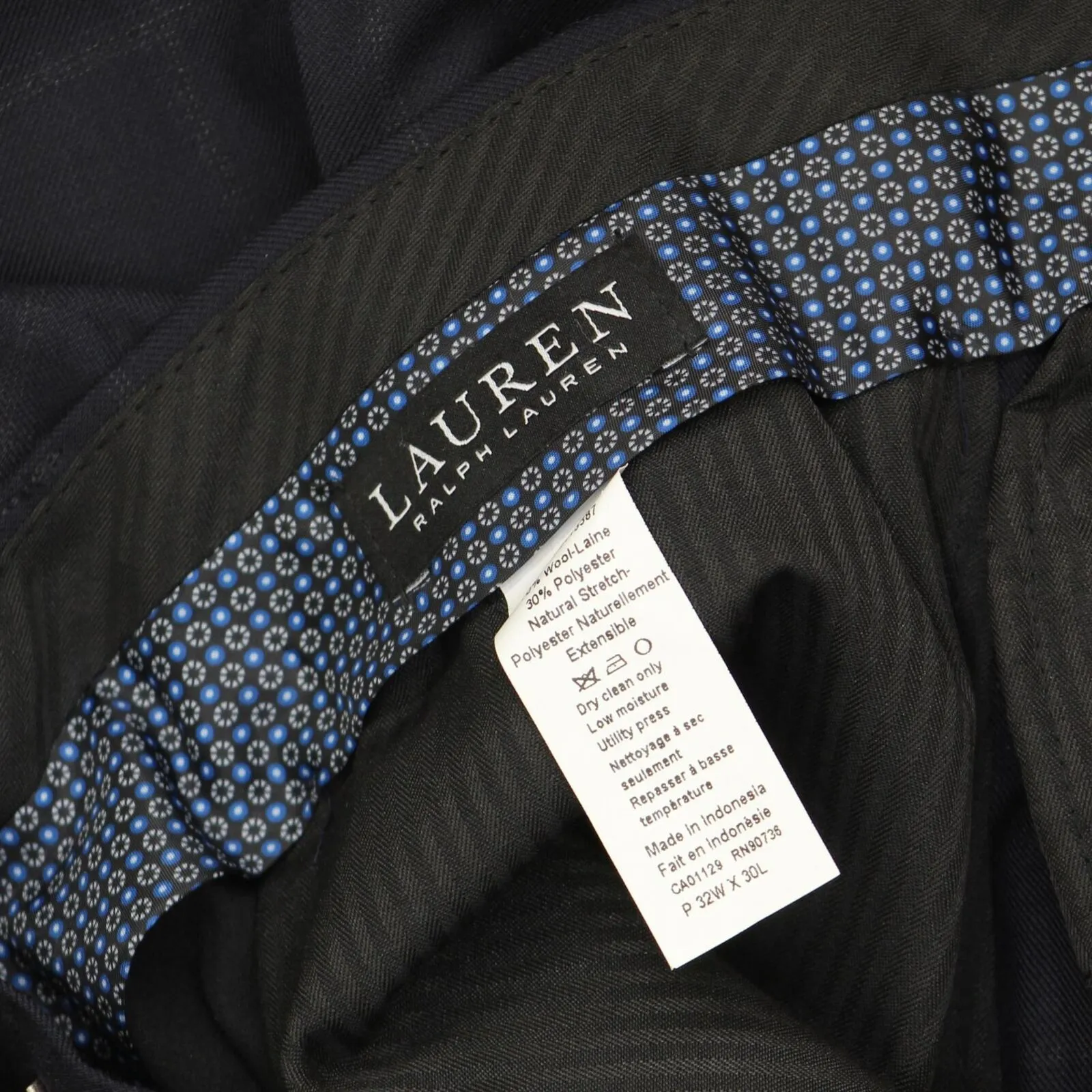 Lauren Ralph Lauren Mens UltraFlex Flat Front Stretch Suit Separate Dress Pants