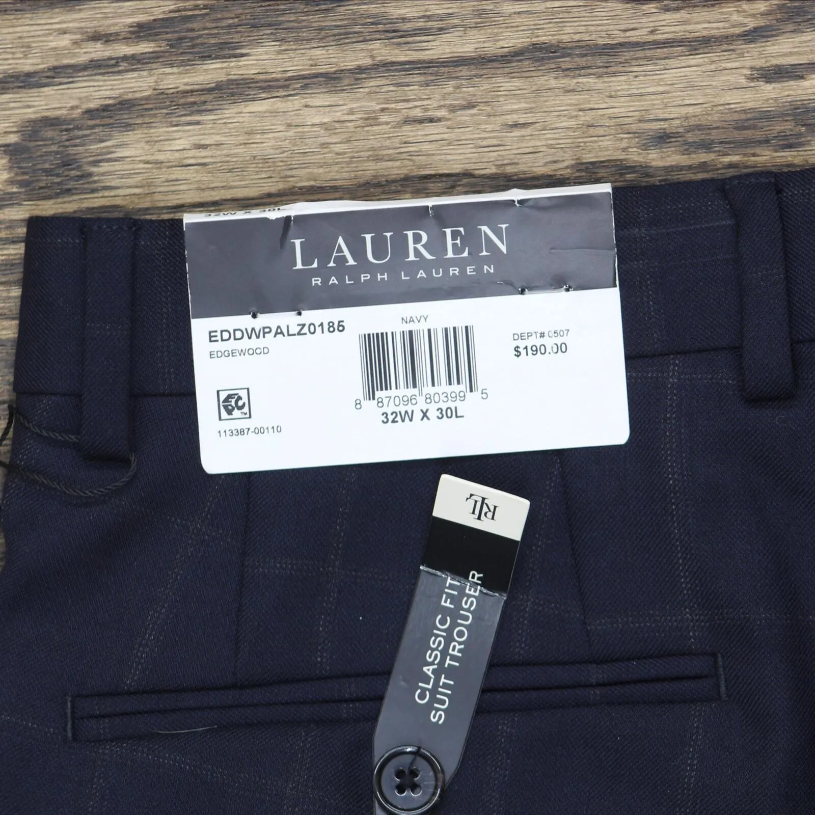 Lauren Ralph Lauren Mens UltraFlex Flat Front Stretch Suit Separate Dress Pants