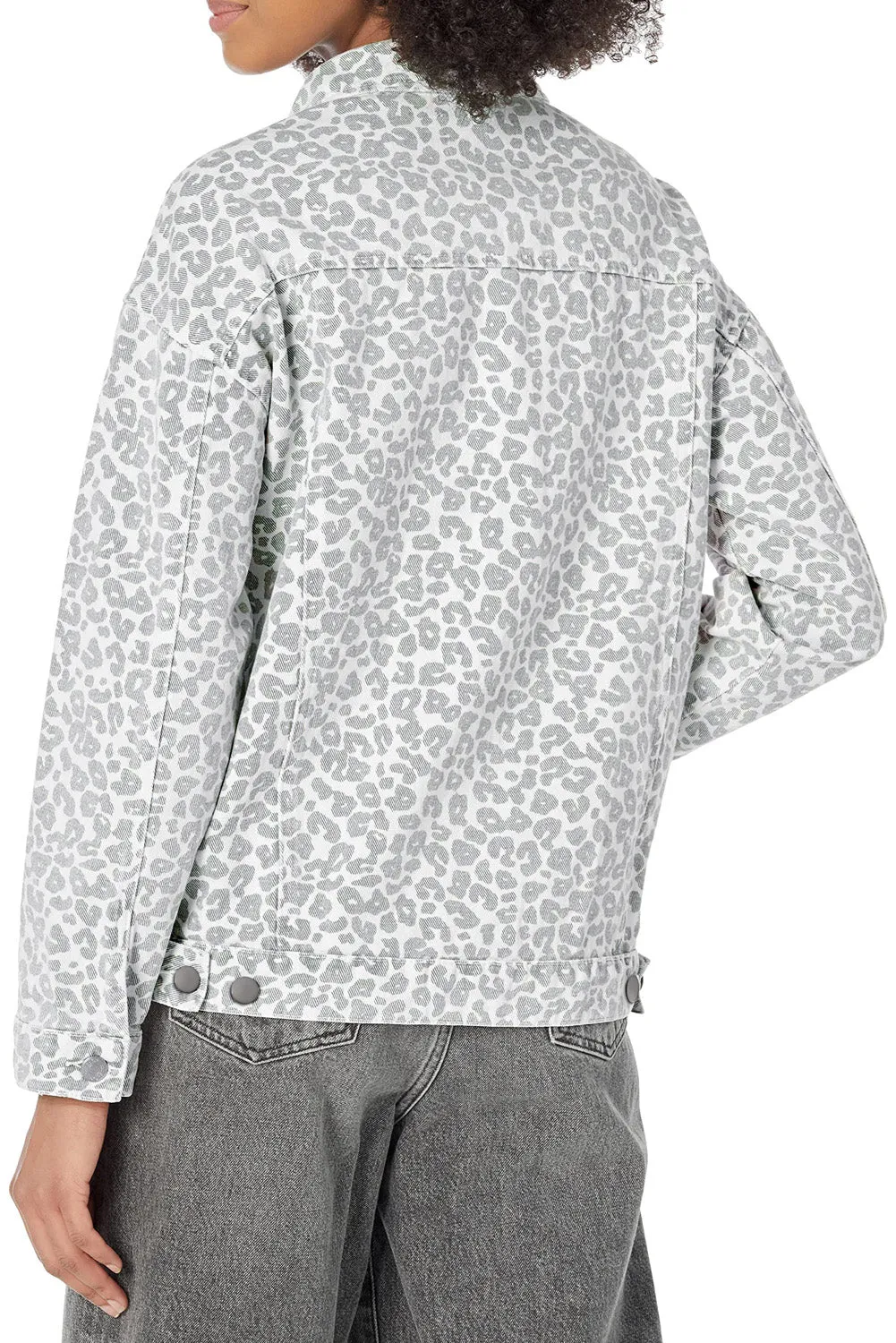Leopard Denim Jacket