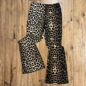 Leopard Flare Pants