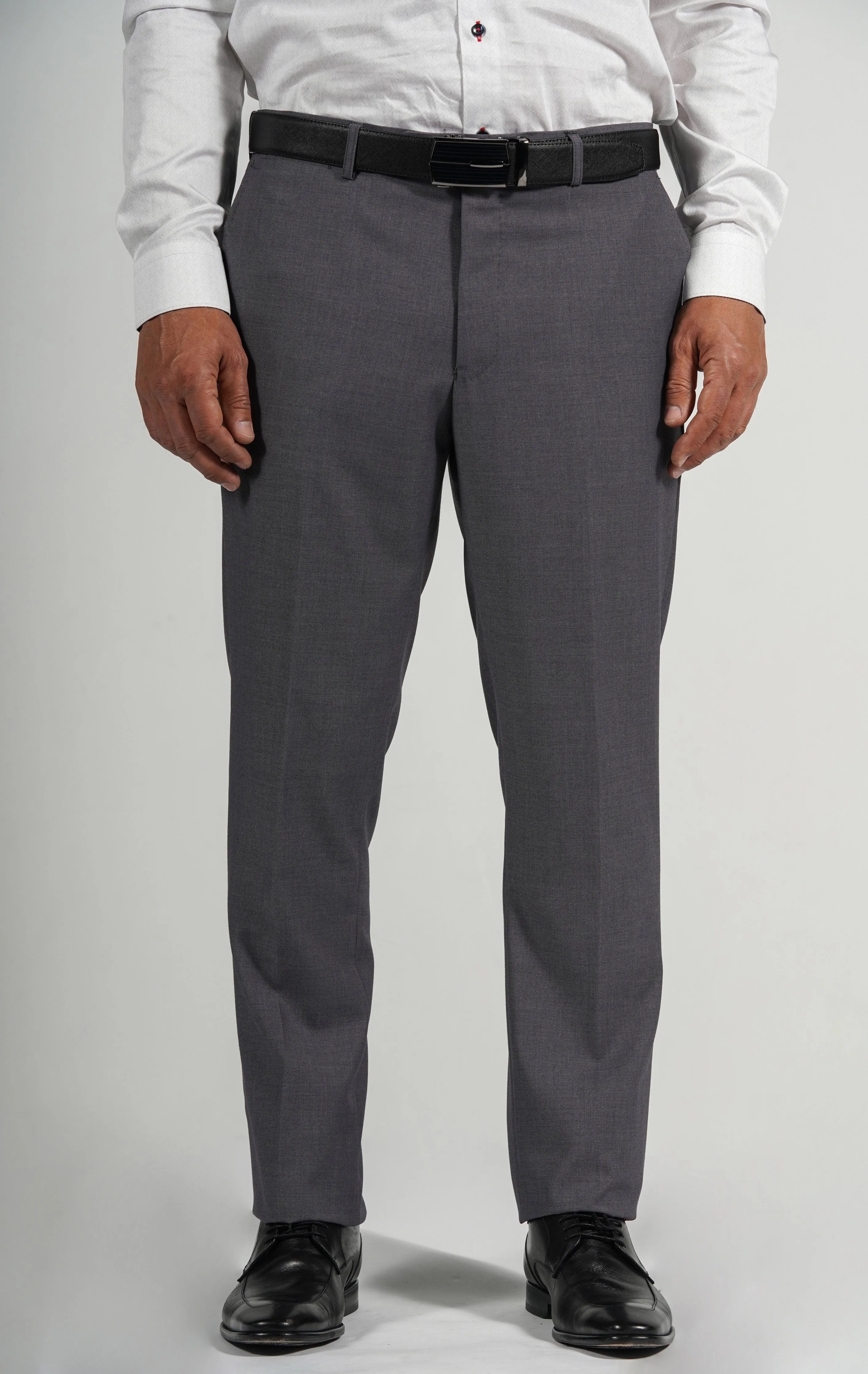 Light Grey Wool Blend Dress Pants