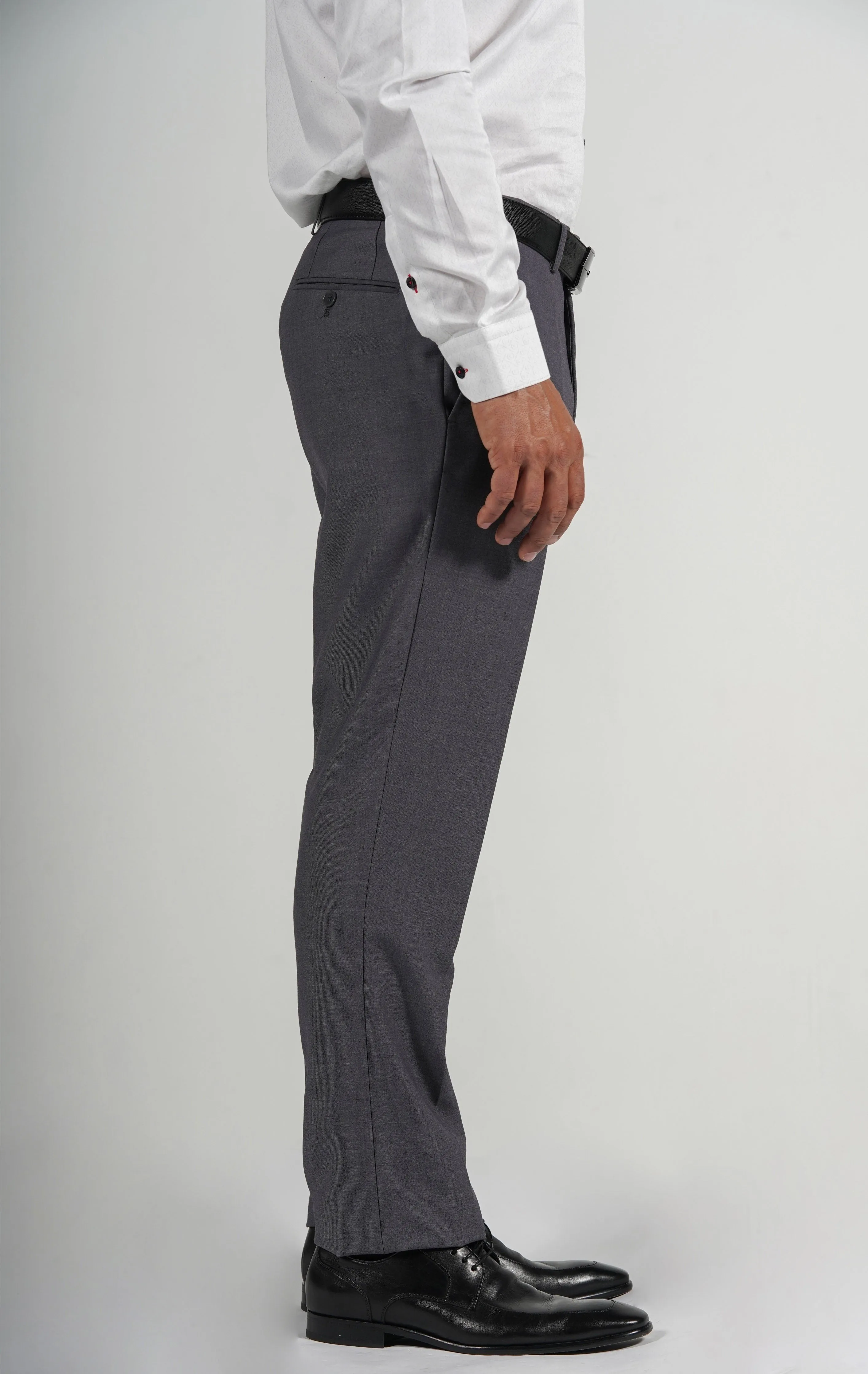 Light Grey Wool Blend Dress Pants