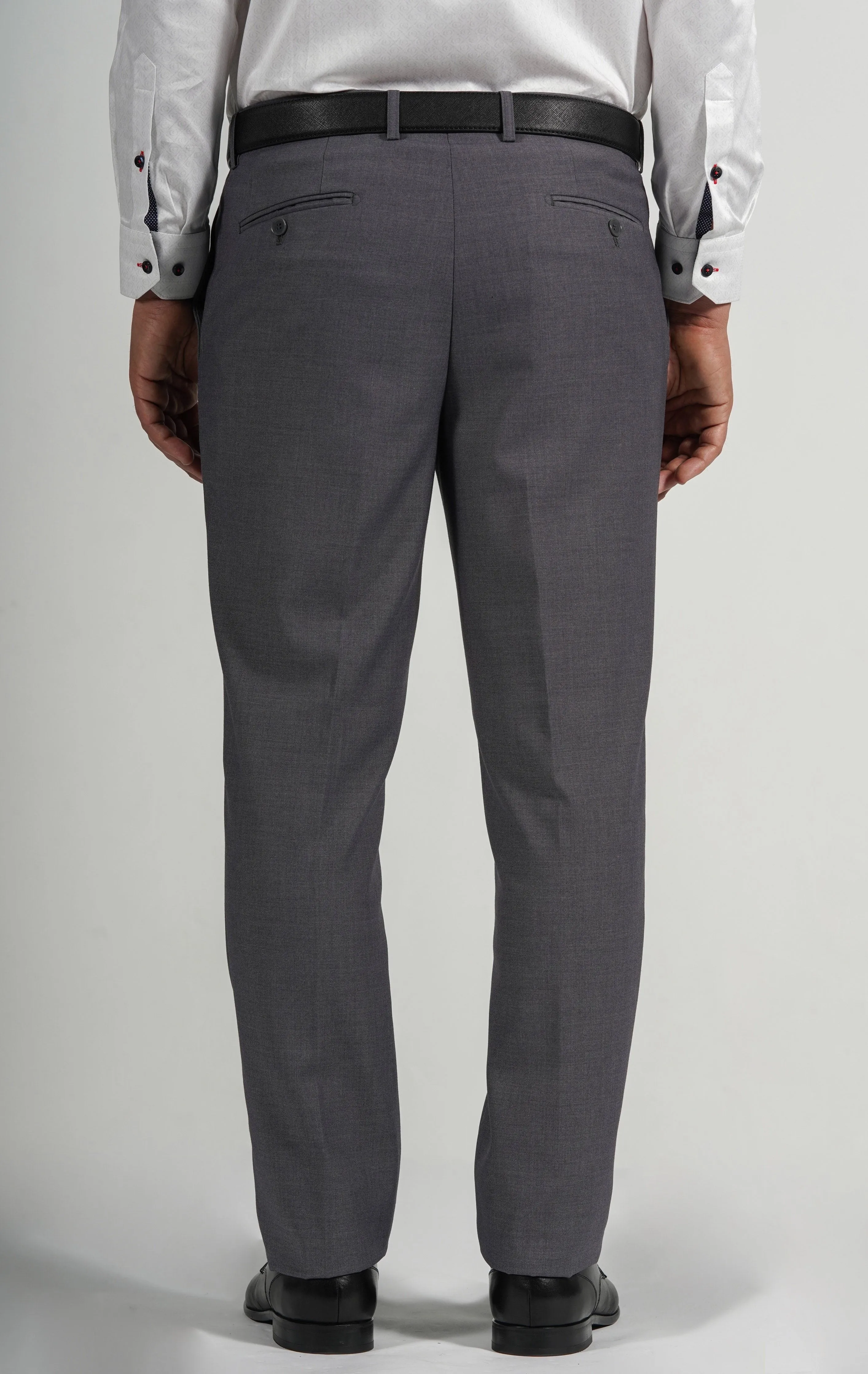 Light Grey Wool Blend Dress Pants