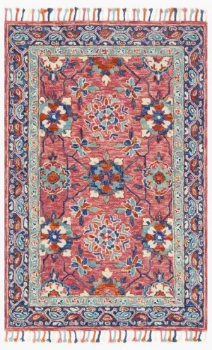 Loloi Rugs Zharah Collection - ZR-03 Rose/Denim
