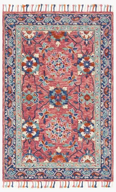 Loloi Rugs Zharah Collection - ZR-03 Rose/Denim