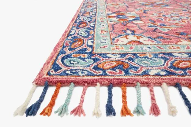Loloi Rugs Zharah Collection - ZR-03 Rose/Denim