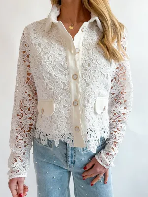 Lorelai Lace Crop Jacket