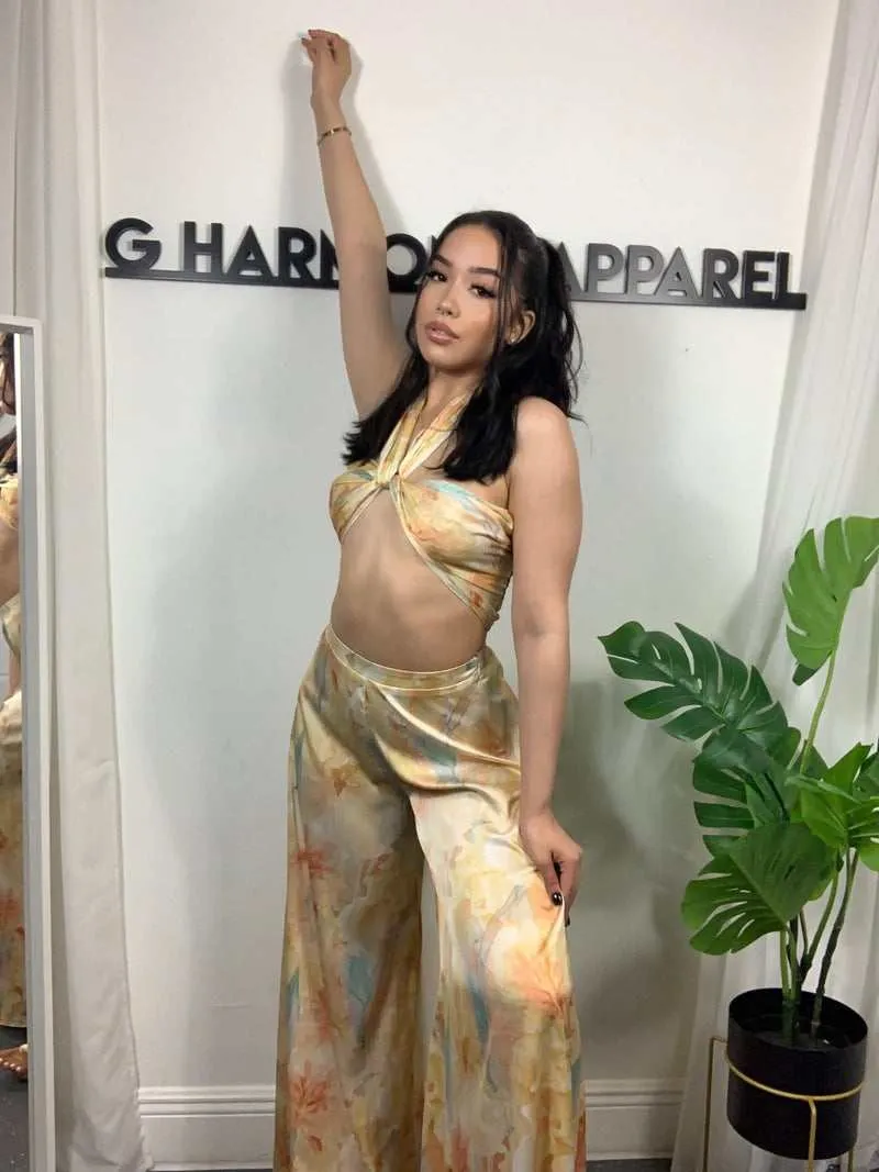 LYE IN THE MEADOW 2PC TOP AND PANTS SET