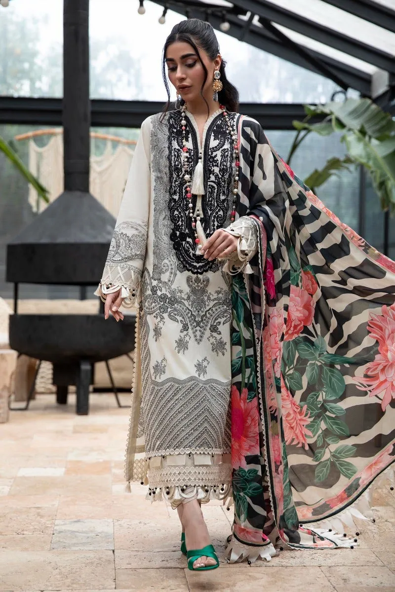 M221-009B-CK | Sana Safinaz Muzlin Spring Collection 2022 Vol 1  | Unstitched Printed Lawn Suits