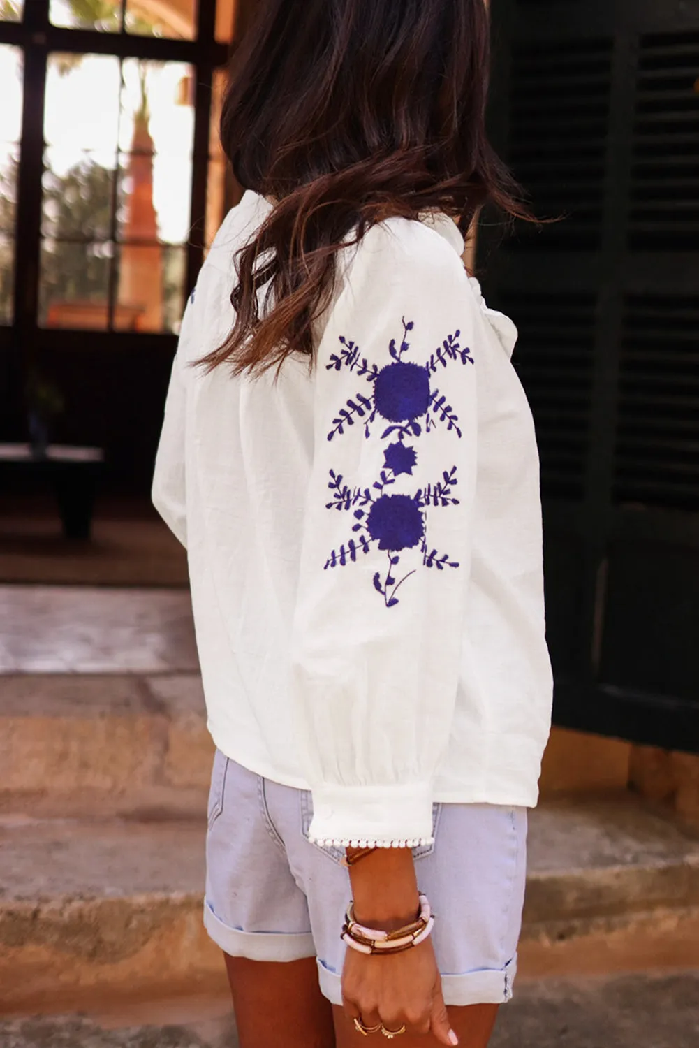 MATILDA EMBROIDERED BLOUSE