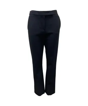 Max Mara Women's Black Fuoco Classic Wool Pants NWT
