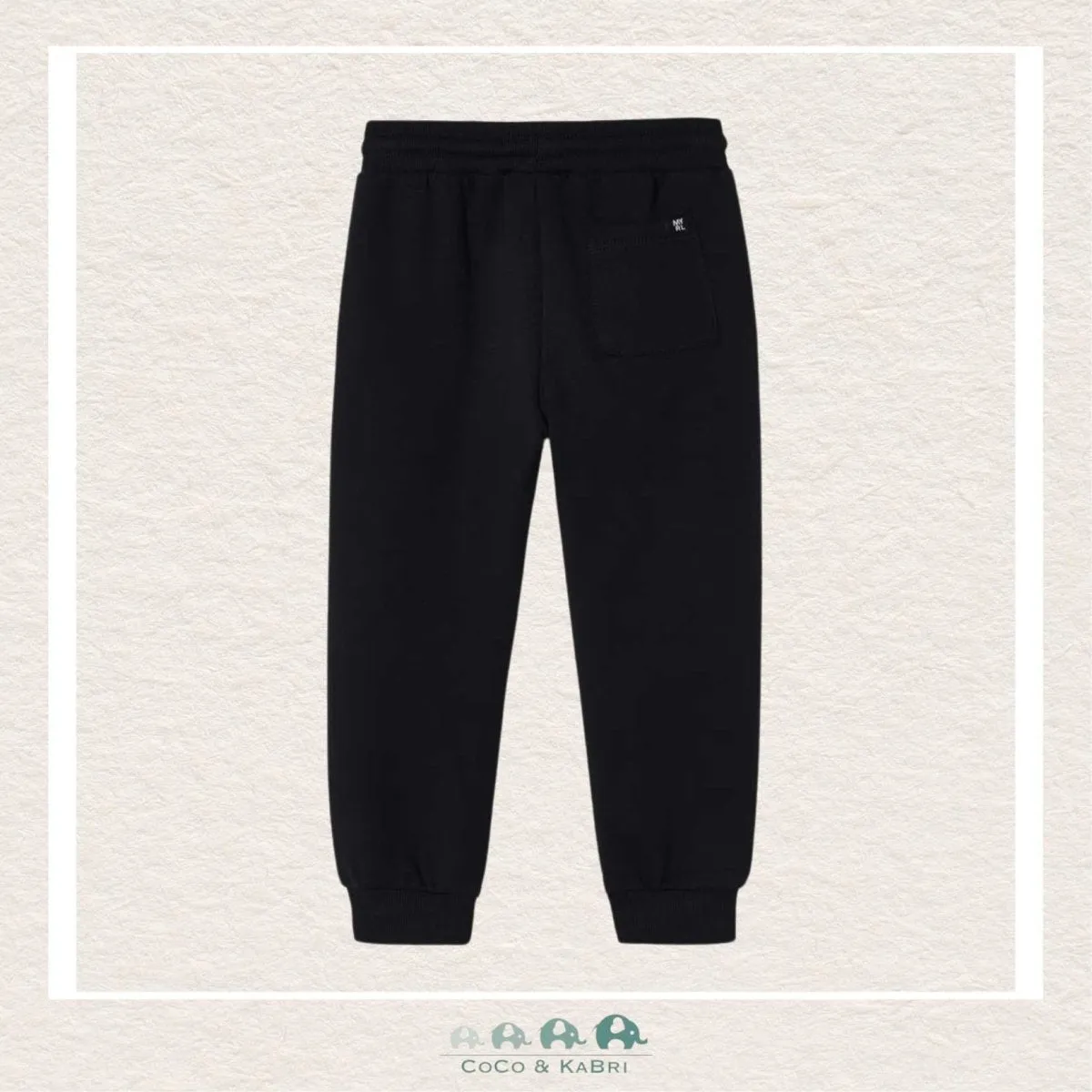 Mayoral Basic Cuffed Fleece Trousers Black