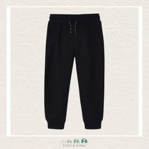 Mayoral Basic Cuffed Fleece Trousers Black