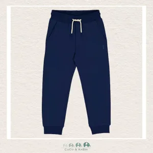 Mayoral: Boys Cuffed Fleece Jogging Pants - Navy