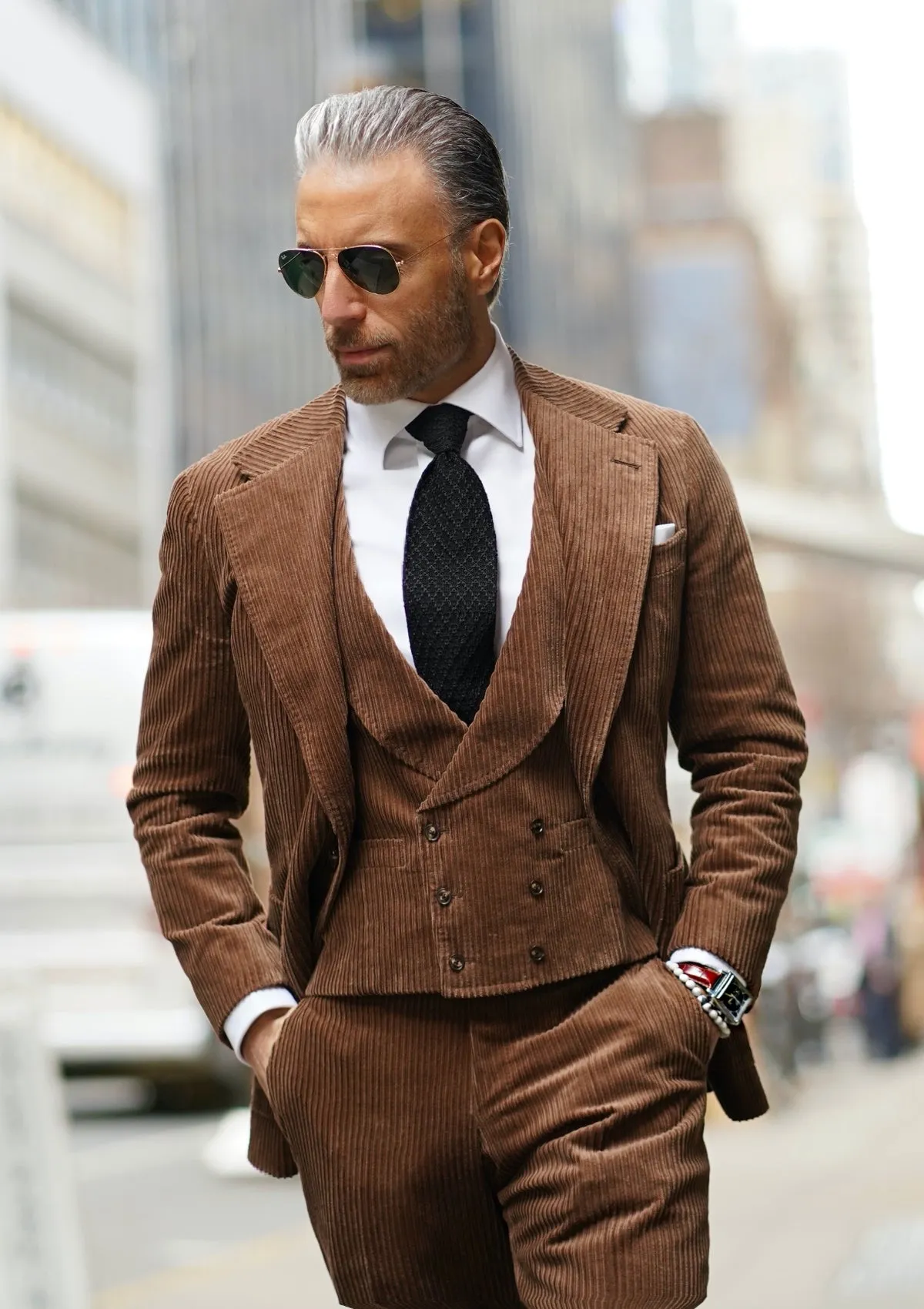Milk Chocolate Brown Corduroy Suit