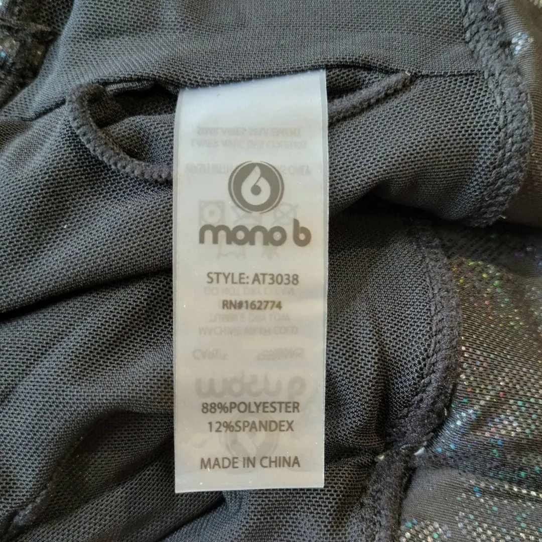 MONO B AT3038 Black Camo Print Padded Sports Bra