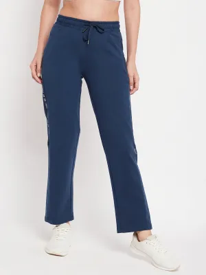 mSECRET Typography Navy Blue Sweat Pants