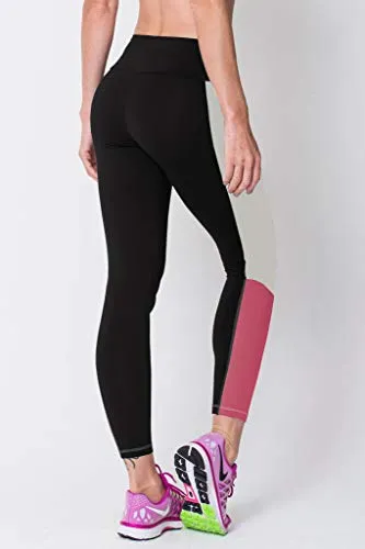 Neu Look Gym wear Leggings Ankle Length Stretchable Workout Tights/Sports Leggings/Sports Fitness Yoga Track Pants for Girls & Women (Blush, Size - L)