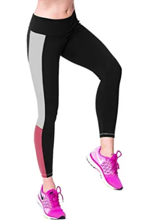 Neu Look Gym wear Leggings Ankle Length Stretchable Workout Tights/Sports Leggings/Sports Fitness Yoga Track Pants for Girls & Women (Blush, Size - L)