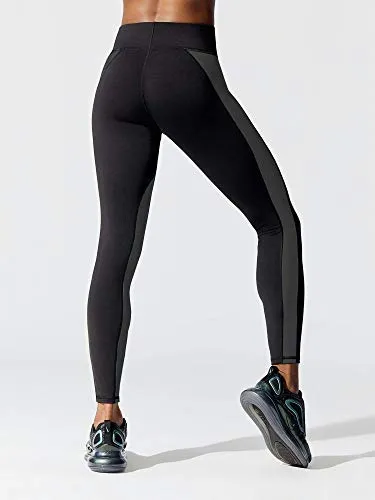 Neu Look Gym wear Leggings Workout Tights Ankle Length Stretchable Sports Leggings | Sports Fitness Yoga Track Pants for Girls & Women (Grey, Size - M)
