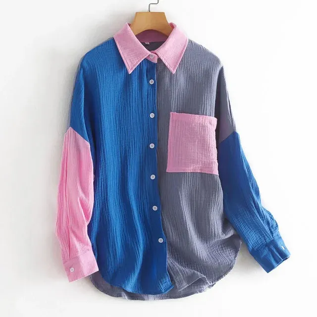 New Fashion Patchwork Shirt