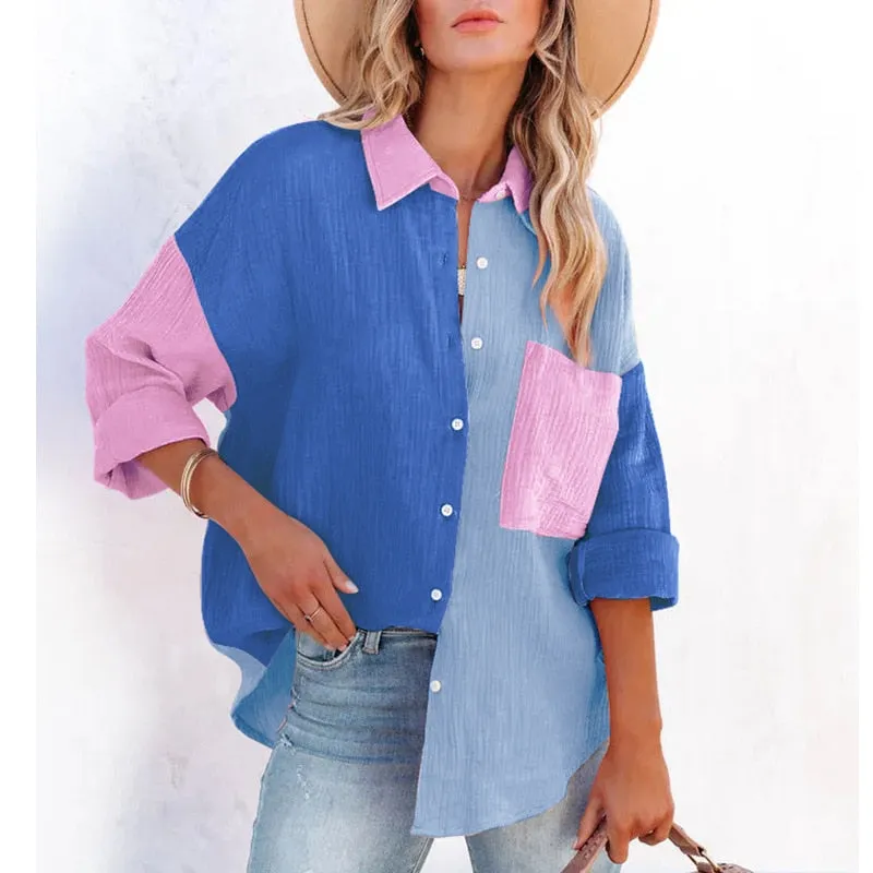 New Fashion Patchwork Shirt