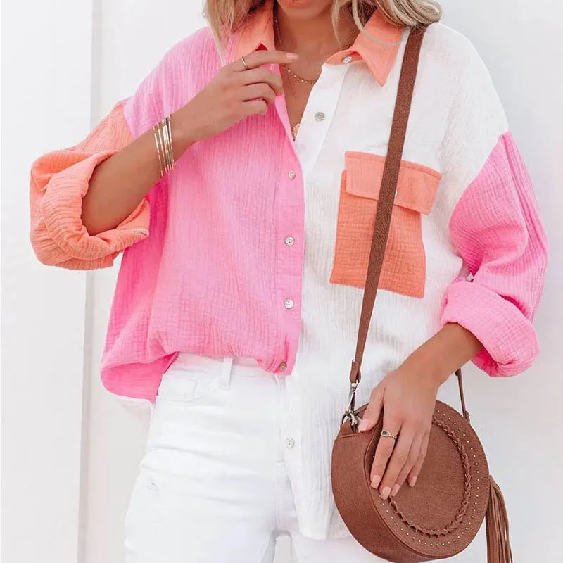 New Fashion Patchwork Shirt
