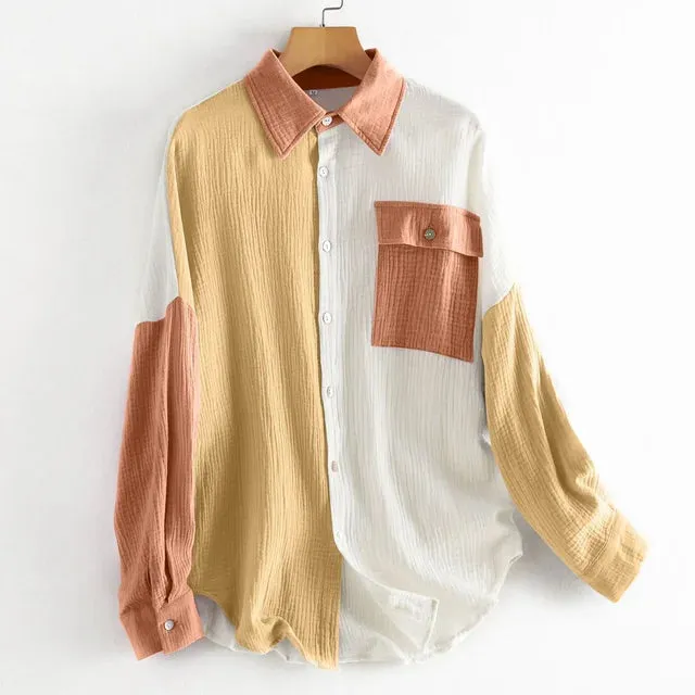 New Fashion Patchwork Shirt