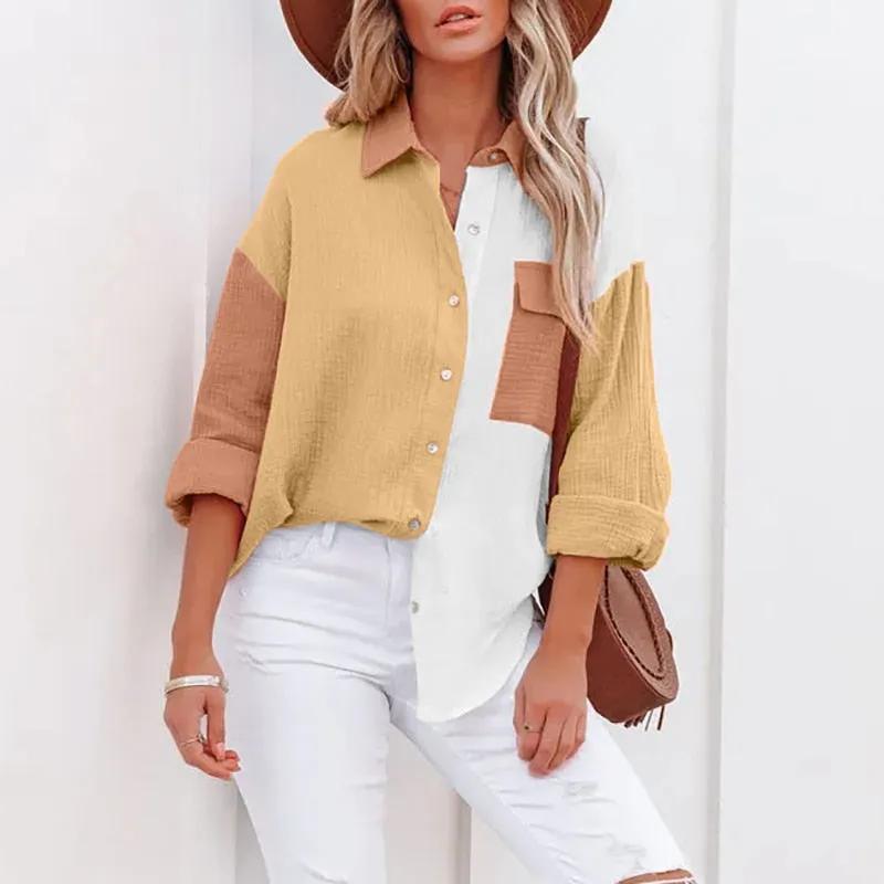 New Fashion Patchwork Shirt